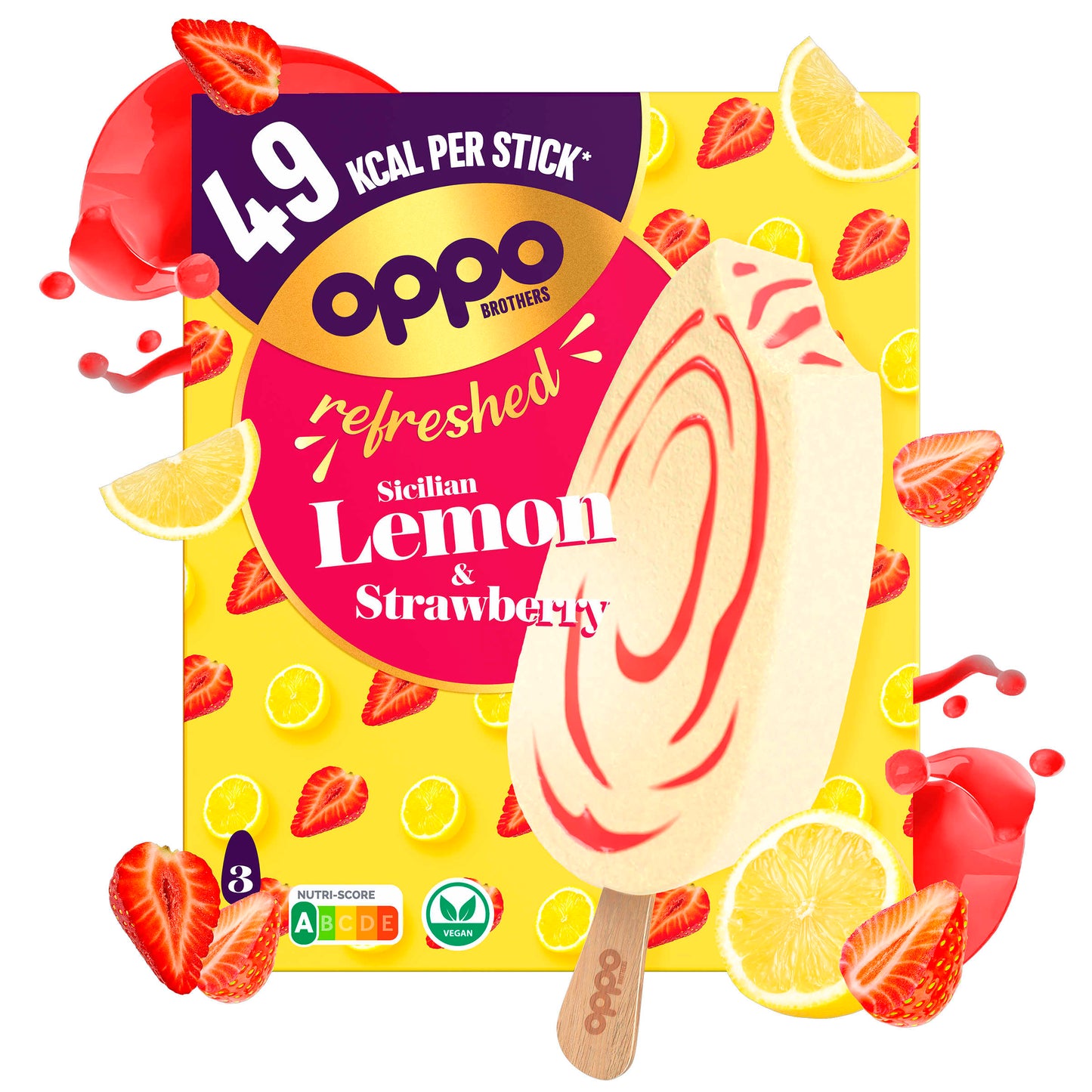 OPPO BROTHERS REFRESHED - SICILIAN LEMON & STRAWBERRY 3X90 ML