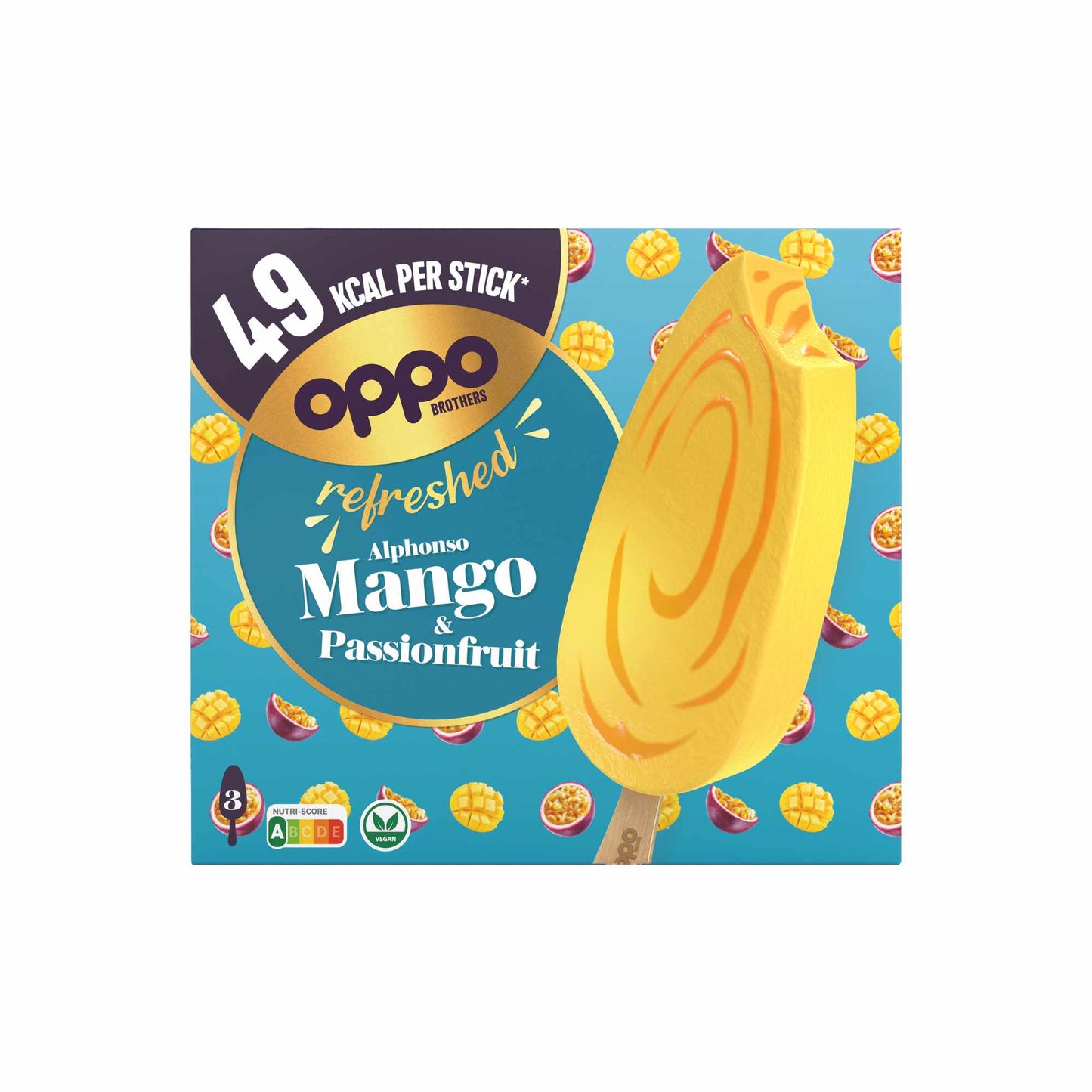 OPPO BROTHERS REFRESHED - ALPHONSO MANGO & PASSIONFRUIT 3X95ML