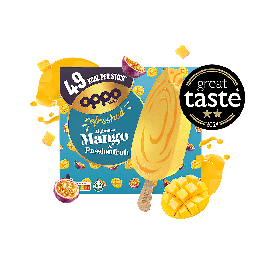 OPPO BROTHERS REFRESHED - ALPHONSO MANGO & PASSIONFRUIT 3X95ML