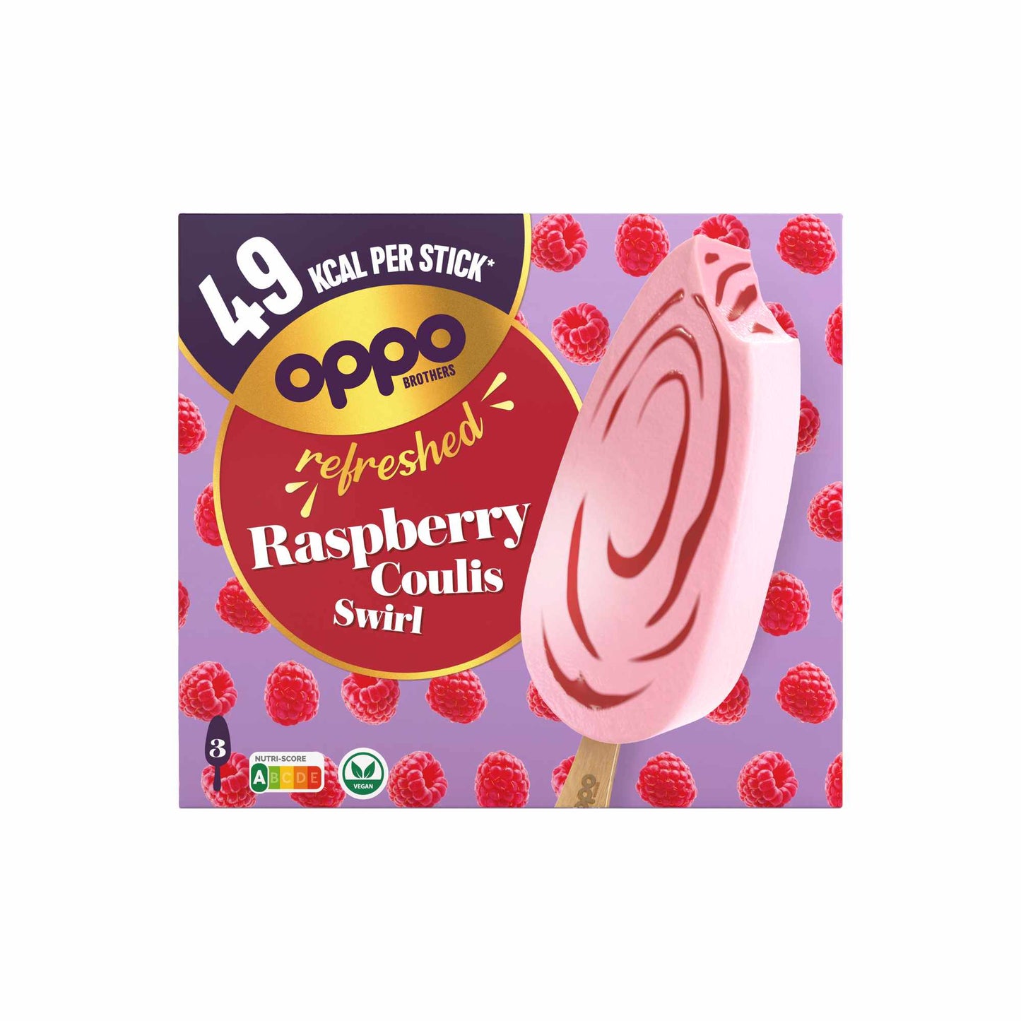 OPPO BROTHERS REFRESHED - RASPBERRY COULIS SWIRL 3X95ML