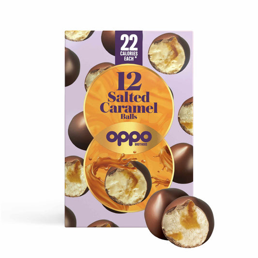 OPPO BROTHERS SALTED CARAMEL SNACKING BALLS 12X14 ML