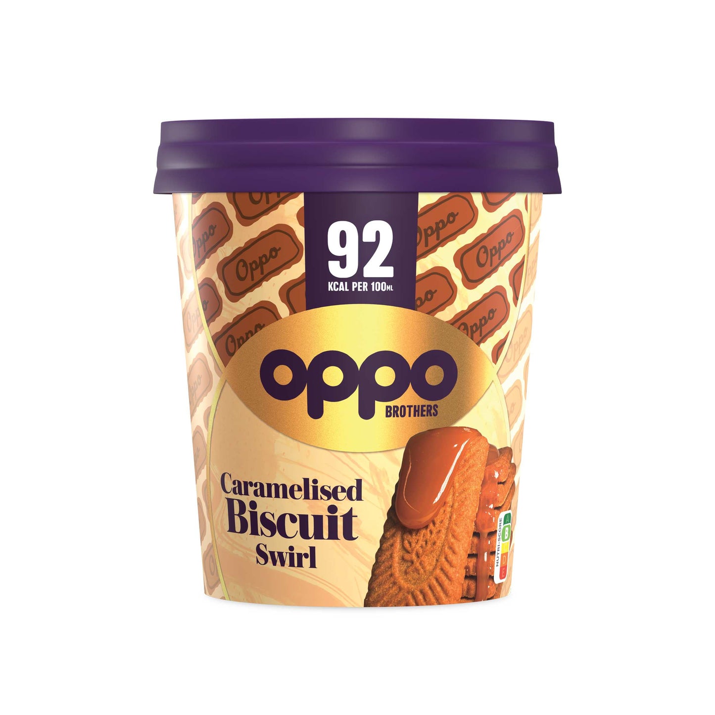 OPPO BROTHERS TARRINA DE HELADO DE GALLETA CARAMELIZADA 475ML