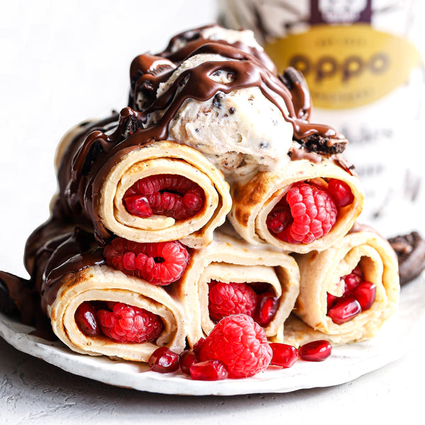 Recette : Crêpes protéinées avec la glace Oppo Brothers