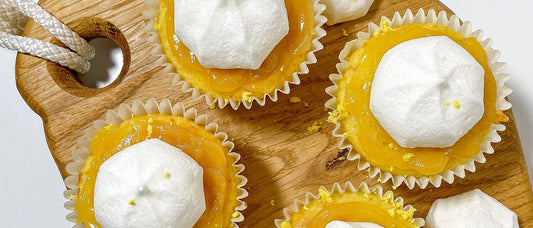 Lemon Cupcakes Shown From Above