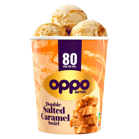 OPPO BROTHERS DOUBLE SALTED CARAMEL SWIRL EISBECHER 475 ML