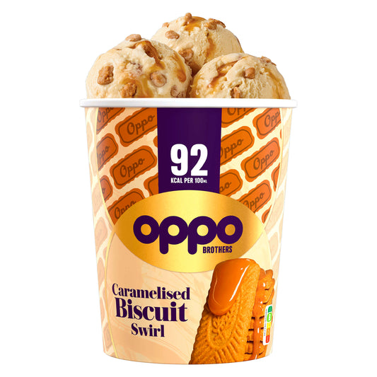 OPPO BROTHERS CARAMELISED BISCUIT SWIRL  EISBECHER 475 ML