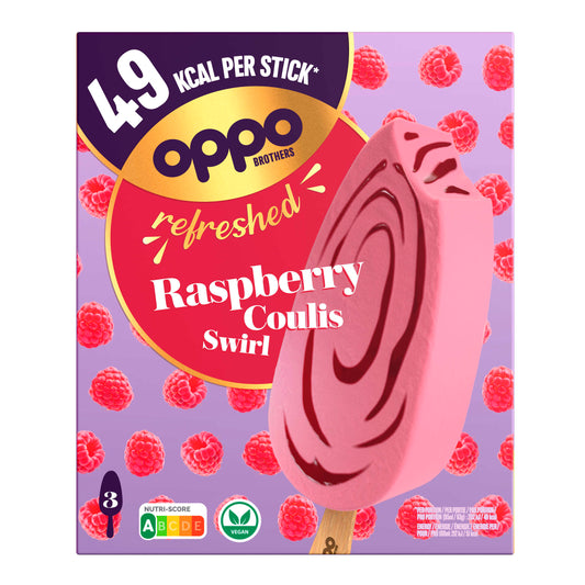 OPPO BROTHERS منعش - RASPBERRY COULIS SWIRL 3 × 95 مل