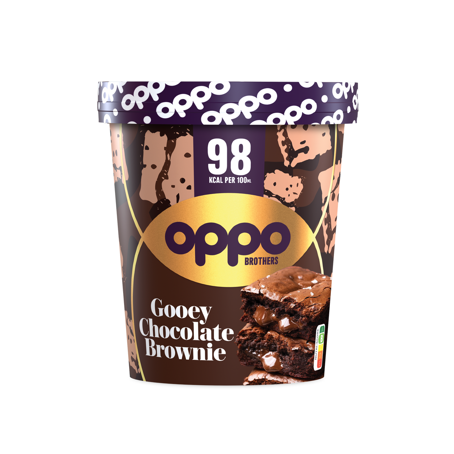 OPPO BROTHERS GOOEY CHOCOLATE BROWNIE TUB TAL-ĠELAT 475ML