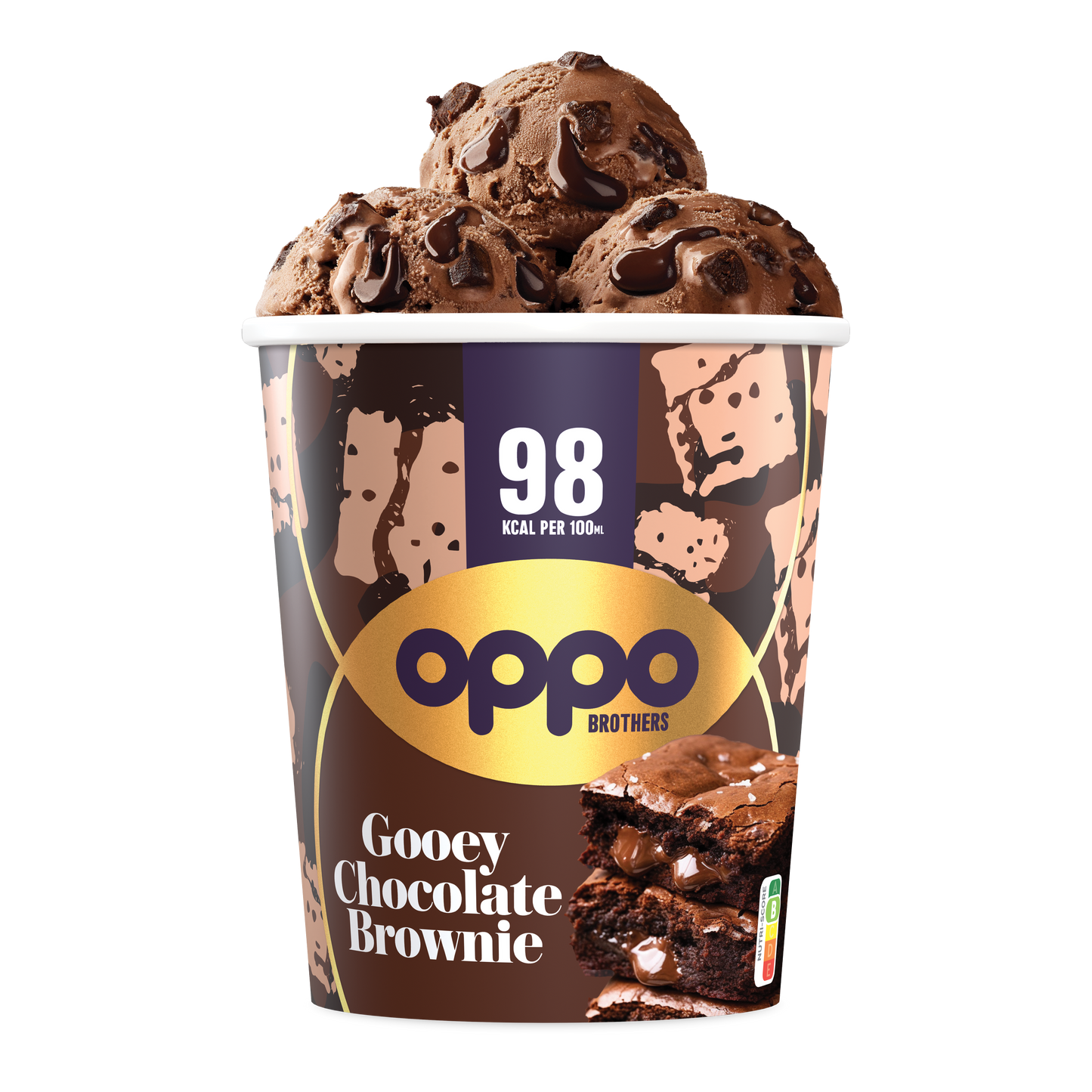OPPO BROTHERS GOOEY CHOCOLATE BROWNIE EISBECHER 475 ML