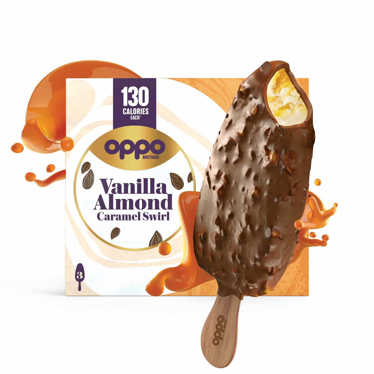 OPPO BROTHERS VANILLA ALMOND CARAMEL SWIRL 3X80 ML MULTIPACK