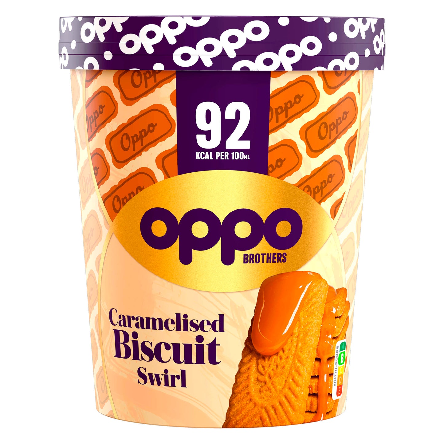 OPPO BROTHERS CARAMELISED BISCUIT SWIRL  EISBECHER 475 ML