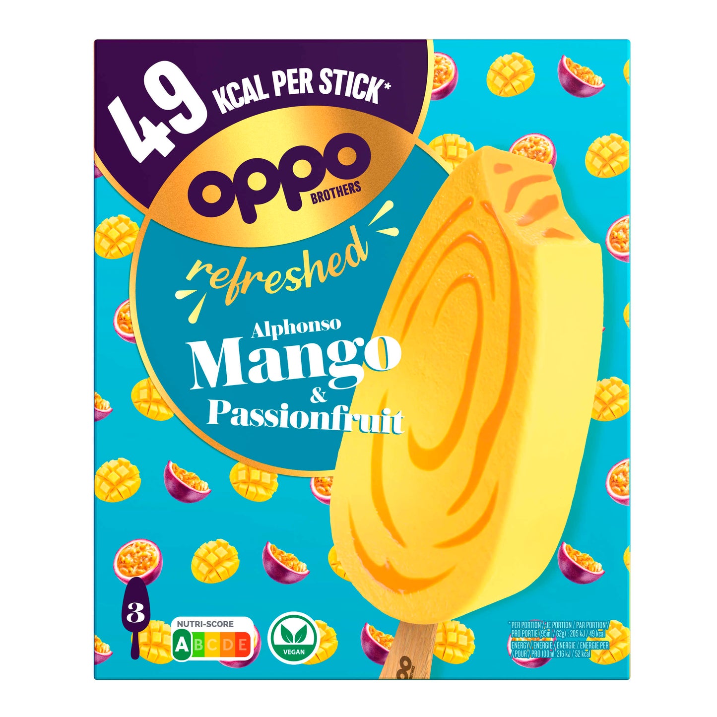 OPPO BROTHERS منعش - ALPHONSO MANGO & PASSIONFRUIT 3X95 مل